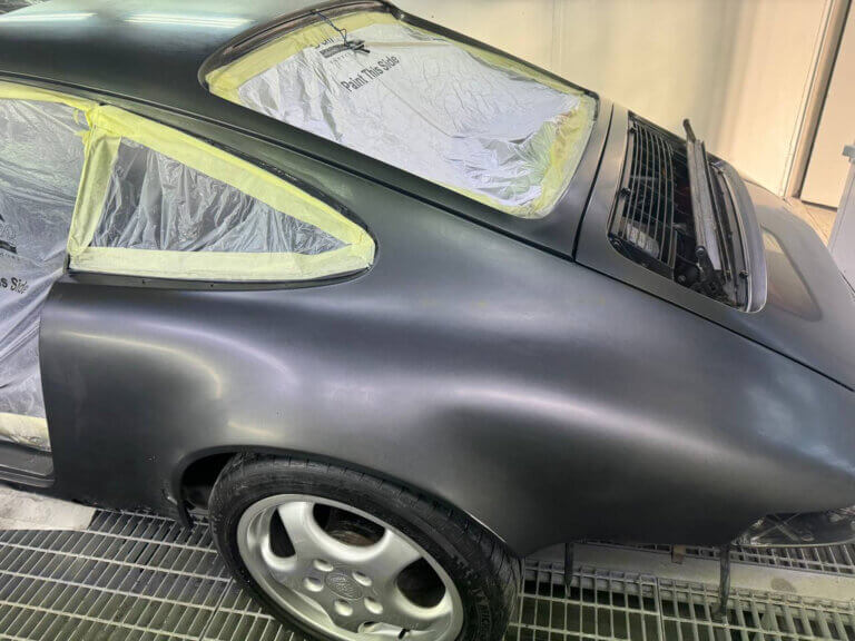 Classic car restoration Cape Town, Porsche 911 repair, rust removal, factory-finish respray. 3